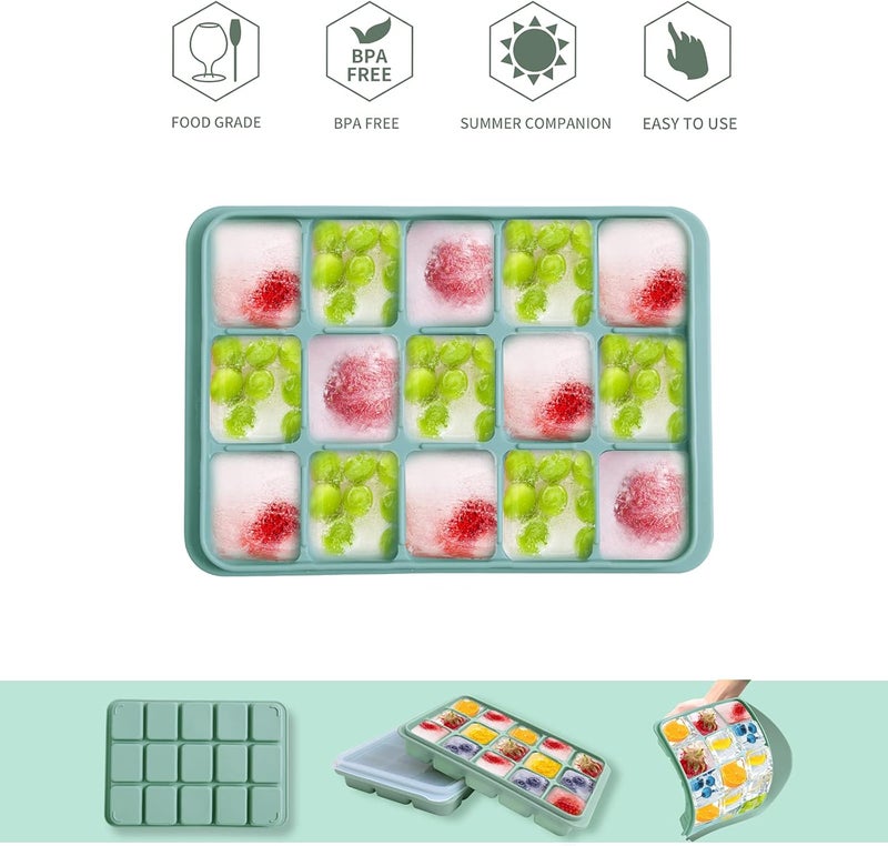 Tvmania Silicone Ice Cube Trays Set of 2 - Image 3